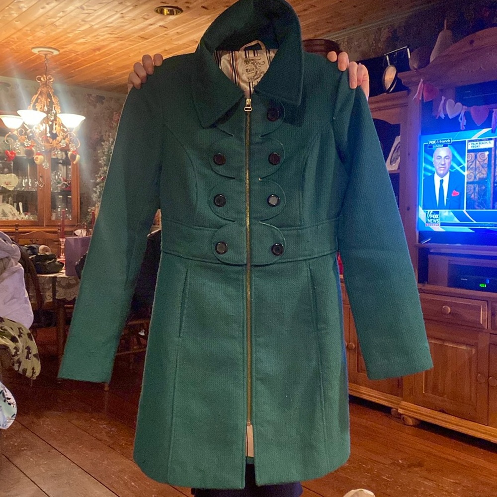 Christmas jacket Green jacket size M runs small